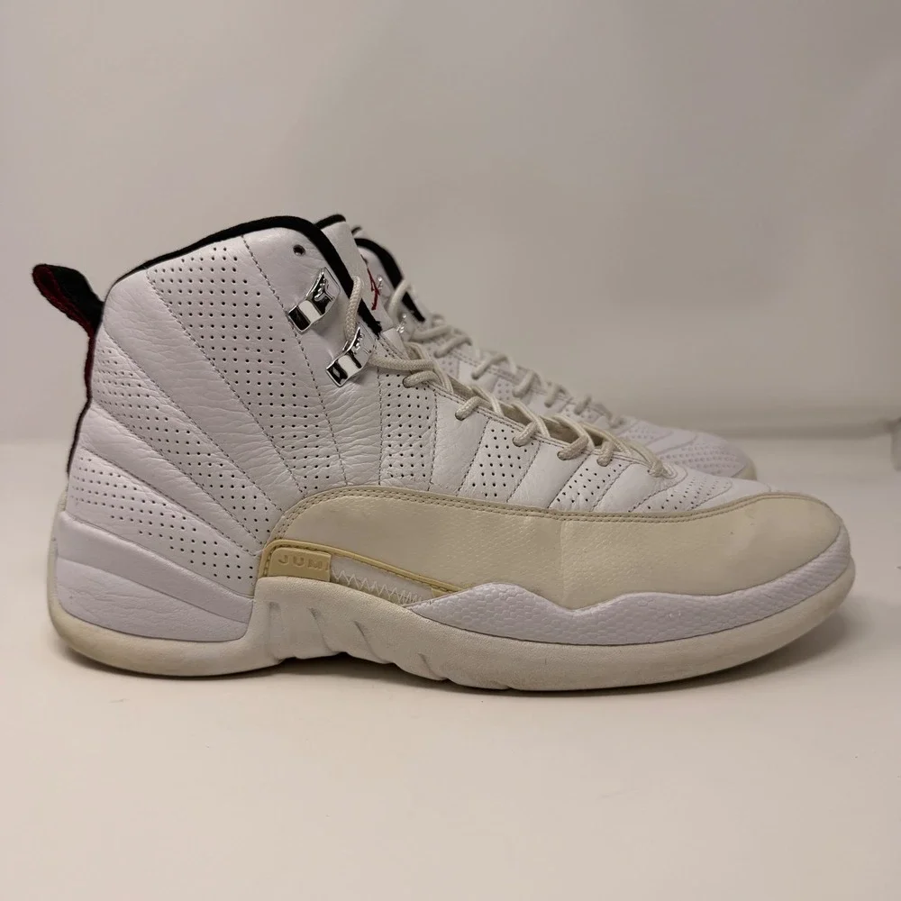Vintage Air Jordan 12 Retro‎ Rising Sun White Red 130690-163 Sz 10.5 2009
